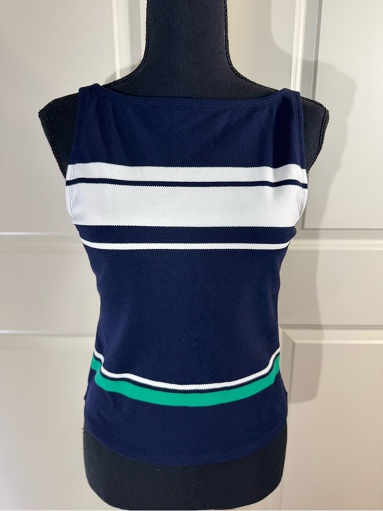 Lauren Ralph Lauren Other - Lauren Ralph Lauren Navy Tankini Top with White and Green Stripes 12